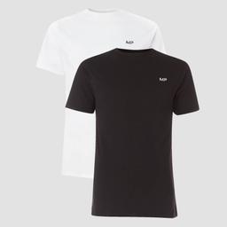 MP Men's Rest Day Short Sleeve T-Shirt - Black/White (2 Pack) - XXS - Product thumbnail image 1 showing different views and angles