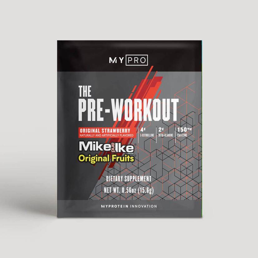 THE Pre-Workout MIKE AND IKE® Samples - 0.55Oz - Strawberry - Product image
