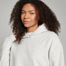 MP Women's Basics Oversized Hoodie - Light Grey Marl - M - Product thumbnail image 3 showing different views and angles