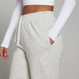 MP Women's Basics Straight Leg Joggers - Light Grey Marl - S - Product thumbnail image 3 showing different views and angles