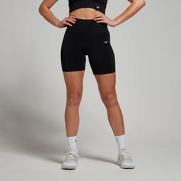 MP Women's Tempo Seamless Scrunch Shorts - Black - M - Product thumbnail image 3 showing different views and angles