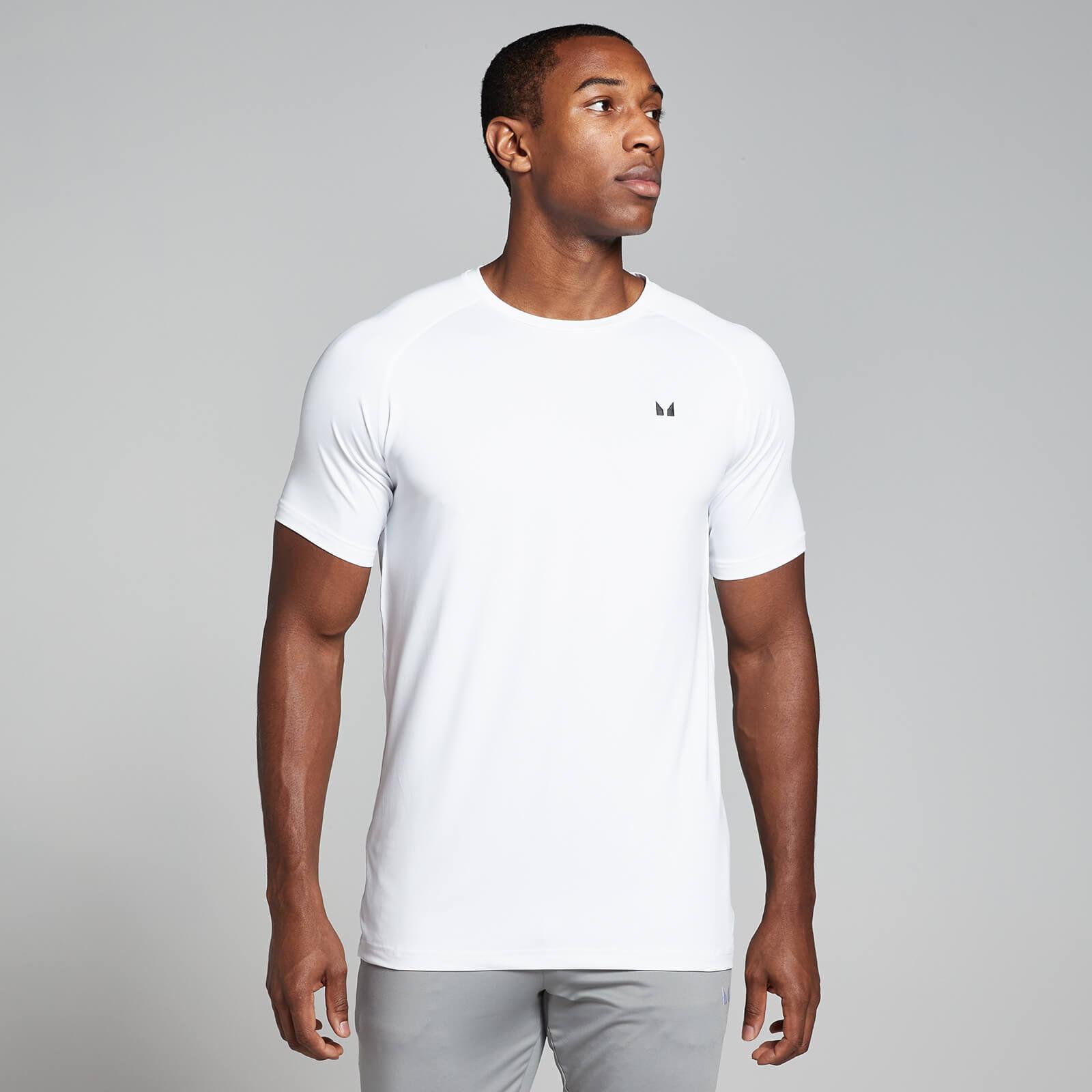 MP Men's Training Short Sleeve T-Shirt - White - M - High quality product image showing MP Men's Training Short Sleeve T-Shirt - White - M details and features
