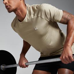 MP Men's Training Short Sleeve T-Shirt - Stone - M - Product thumbnail image 3 showing different views and angles