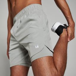 MP Men's 2-in-1 7  Training Shorts - Storm - XL - Product thumbnail image 3 showing different views and angles