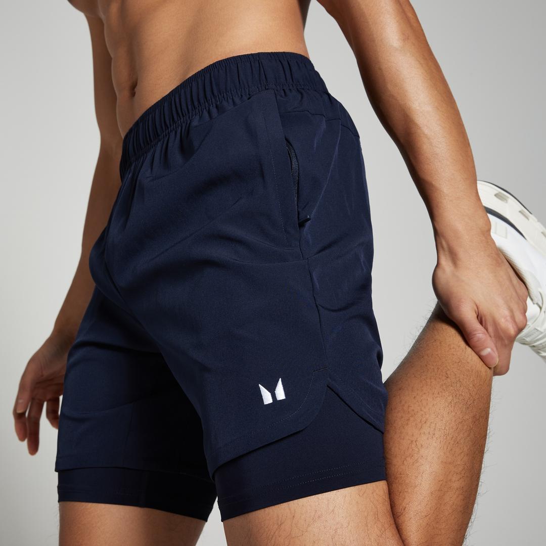 MP Men's 2-in-1 7  Training Shorts - Navy - XS - Myprotein (US) Health & Nutrition product