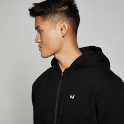 MP Men's Rest Day Zip Through Hoodie - Black - M - Product thumbnail image 3 showing different views and angles