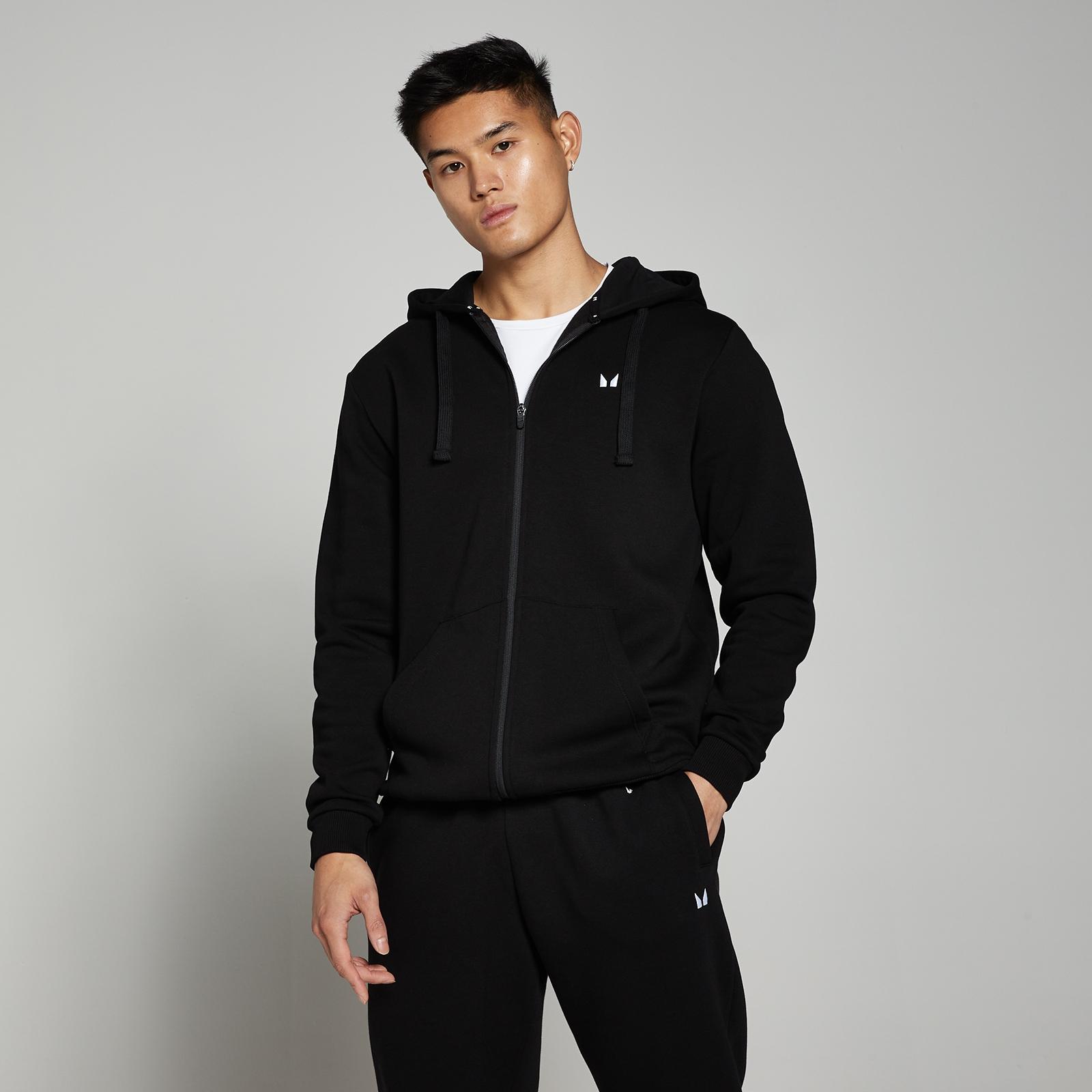 MP Men's Rest Day Zip Through Hoodie - Black - M - High quality product image showing MP Men's Rest Day Zip Through Hoodie - Black - M details and features