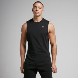 MP Men's Rest Day Drop Armhole Tank Top - Black - M - Product thumbnail image 1 showing different views and angles