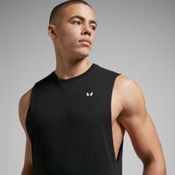 MP Men's Rest Day Drop Armhole Tank Top - Black - M - Product thumbnail image 3 showing different views and angles
