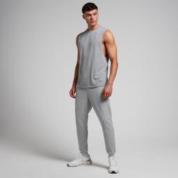 MP Men's Rest Day Drop Armhole Tank Top - Grey Marl - S - Product thumbnail image 2 showing different views and angles