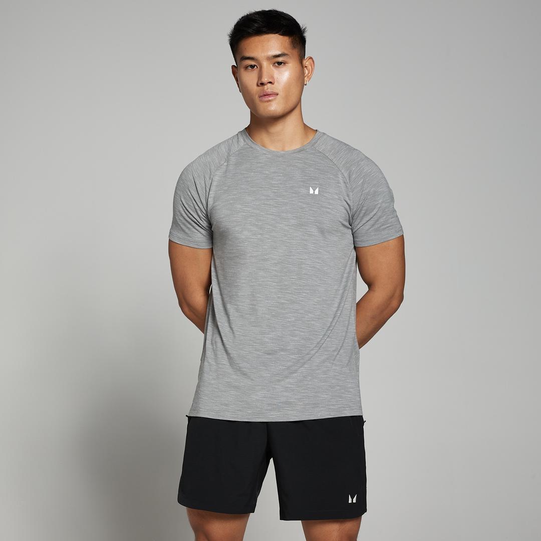 MP Men's Performance Short Sleeve T-Shirt - Chrome Marl - XS - Myprotein (US) Health & Nutrition product