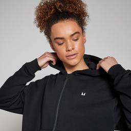MP Women's Basics Zip Through Hoodie - Black - L - Product thumbnail image 3 showing different views and angles