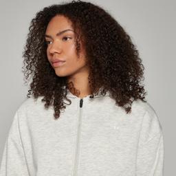 MP Women's Basics Zip Through Hoodie - Light Grey Marl - S - Product thumbnail image 3 showing different views and angles