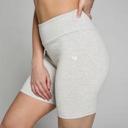 MP Women's Basics Cycling Shorts - Light Grey Marl - S - Product thumbnail image 3 showing different views and angles