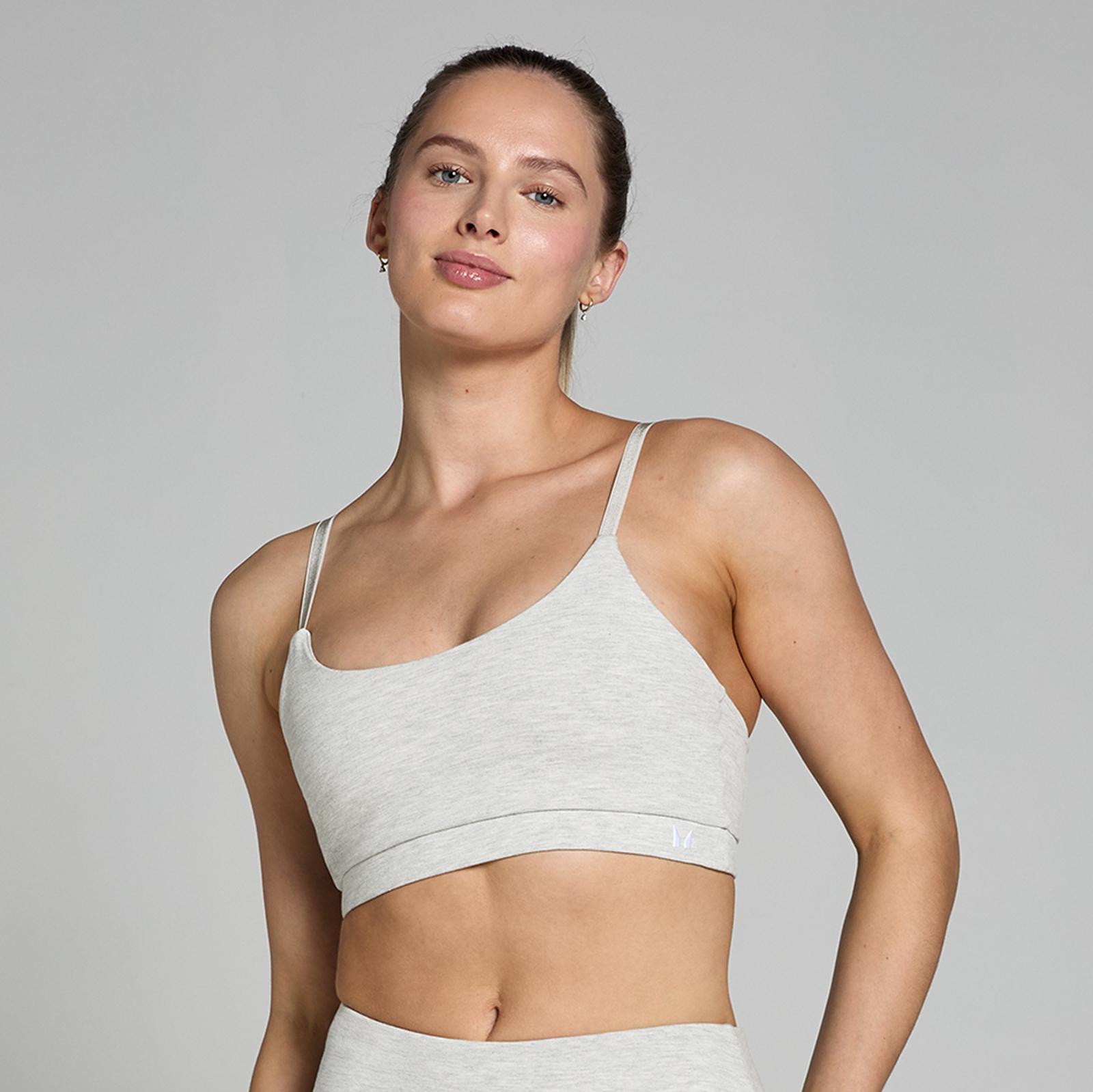 MP Women's Basics Bra - Light Grey Marl - S - High quality product image showing MP Women's Basics Bra - Light Grey Marl - S details and features