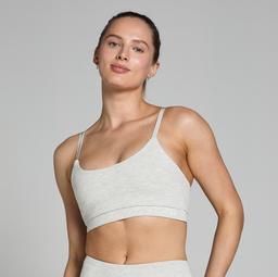 MP Women's Basics Bra - Light Grey Marl - S - Product thumbnail image 1 showing different views and angles