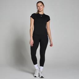 MP Women's Basics Body Fit Short Sleeve T-Shirt - Black - M - Product thumbnail image 2 showing different views and angles