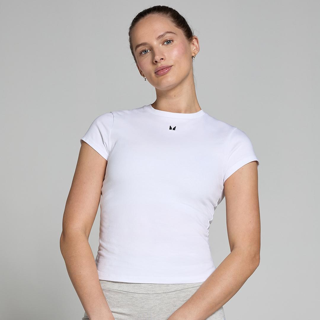MP Women's Basics Body Fit Short Sleeve T-Shirt - White - XS - Myprotein (US) Health & Nutrition product