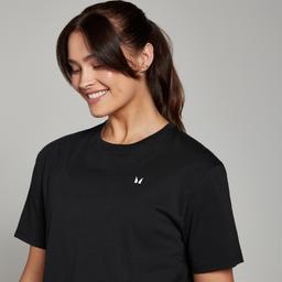 MP Women's Basics Boxy Short Sleeve Crop T-Shirt - Black - XS - Product thumbnail image 3 showing different views and angles