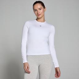 MP Women's Basics Body Fit Long Sleeve T-Shirt - White - M - Product thumbnail image 1 showing different views and angles