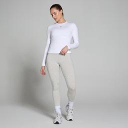 MP Women's Basics Body Fit Long Sleeve T-Shirt - White - M - Product thumbnail image 2 showing different views and angles