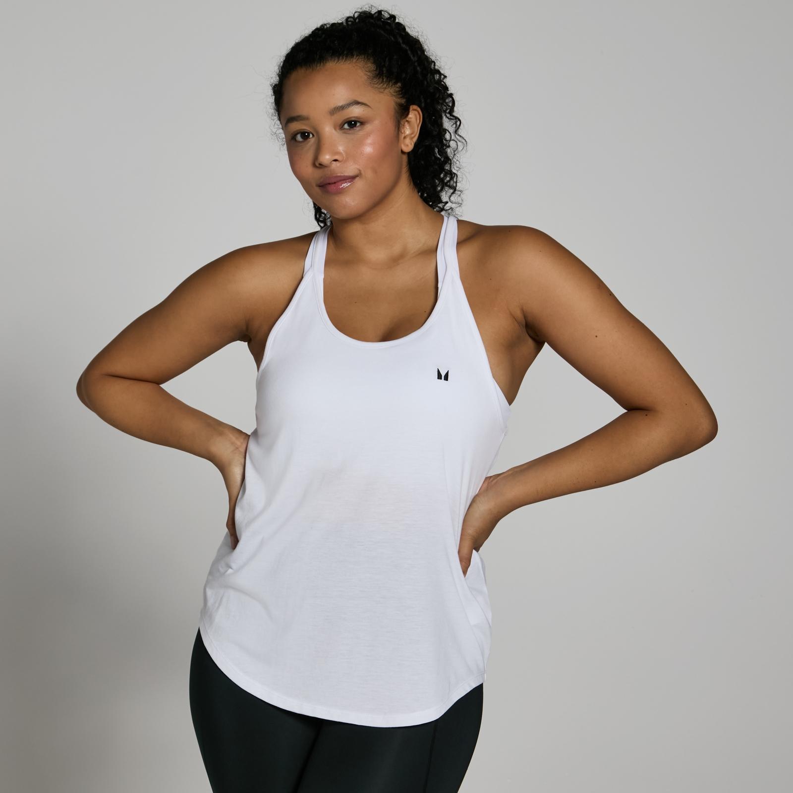 MP Women's Training Strappy Vest - White - L - High quality product image showing MP Women's Training Strappy Vest - White - L details and features