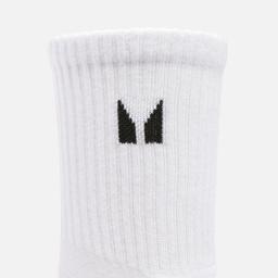 MP Unisex Crew Socks (3 Pack) - White - UK 2-5 - Product thumbnail image 2 showing different views and angles
