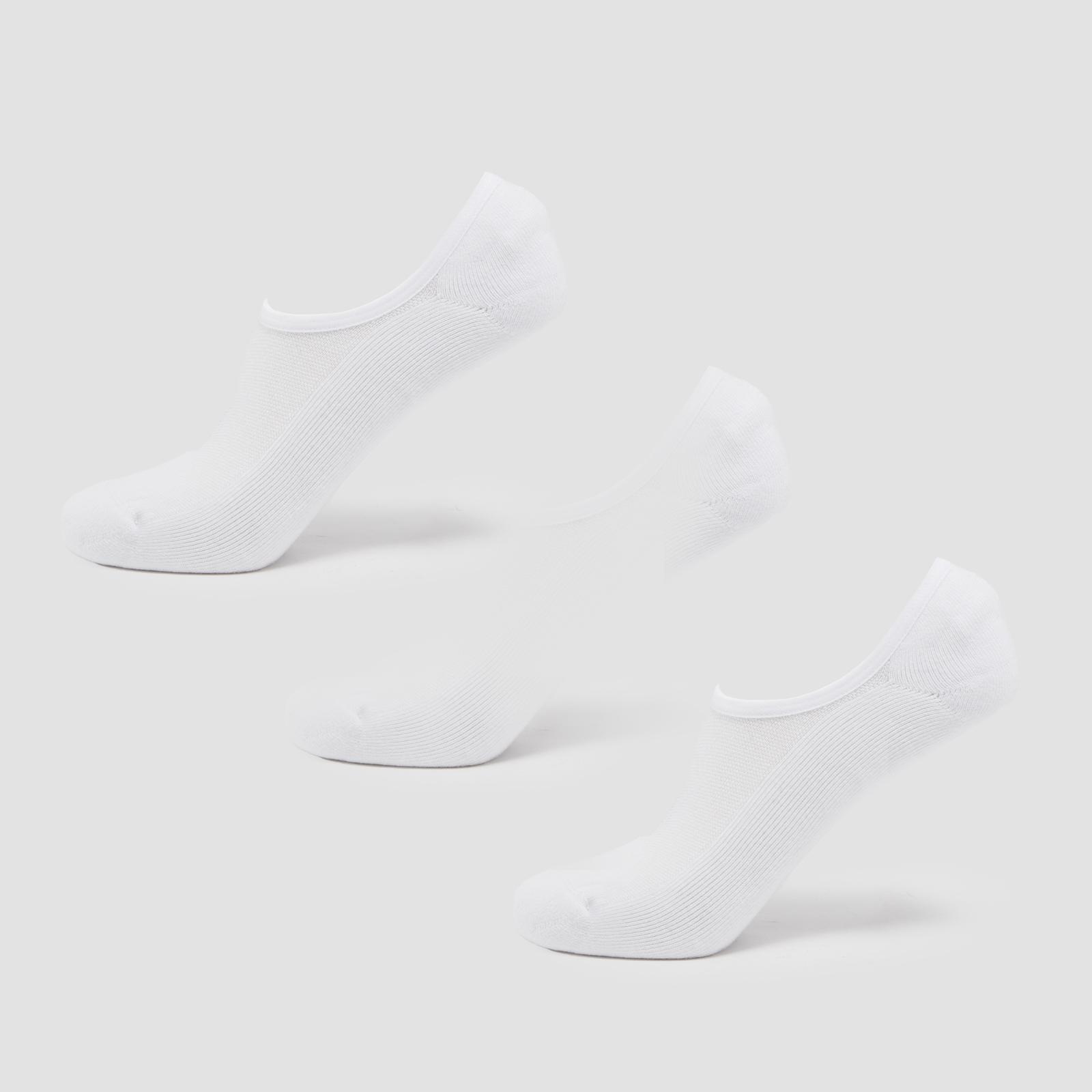 MP Unisex Invisible Socks (3 Pack) - White - UK 9-11 - High quality product image showing MP Unisex Invisible Socks (3 Pack) - White - UK 9-11 details and features