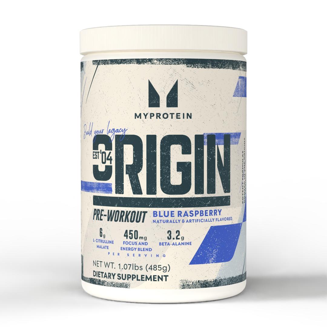 Origin Pre-Workout - 30servings - Blue Raspberry - Myprotein (US) Health & Nutrition product