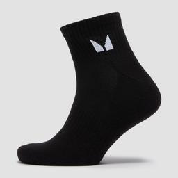 MP Unisex Ankle Socks (3 Pack) - Black - UK 6-8 - Product thumbnail image 1 showing different views and angles