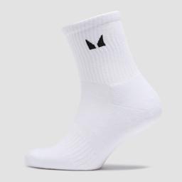 MP Unisex Crew Socks (5 Pack) - White - UK 6-8 - Product thumbnail image 1 showing different views and angles