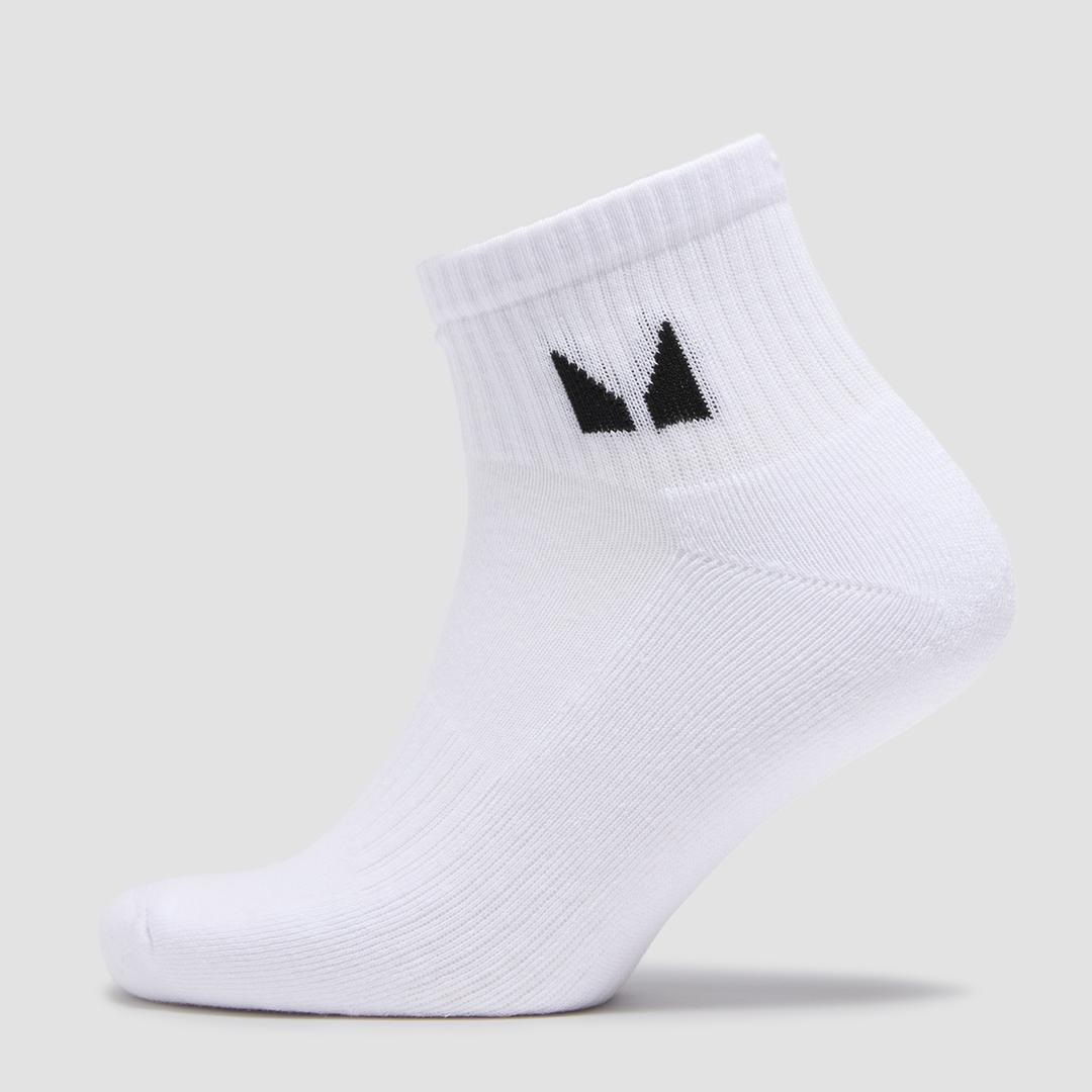 MP Unisex Ankle Socks (3 Pack) - White - UK 6-8 - Myprotein (US) Health & Nutrition product