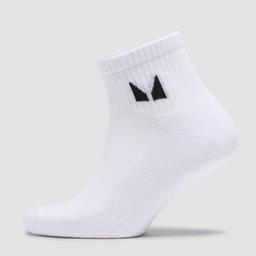 MP Unisex Ankle Socks (3 Pack) - White - UK 9-11 - Product thumbnail image 1 showing different views and angles