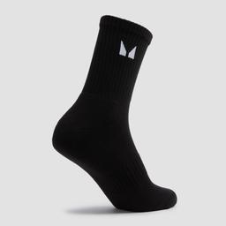 MP Unisex Crew Socks (3 Pack) - Black - UK 6-8 - Product thumbnail image 2 showing different views and angles