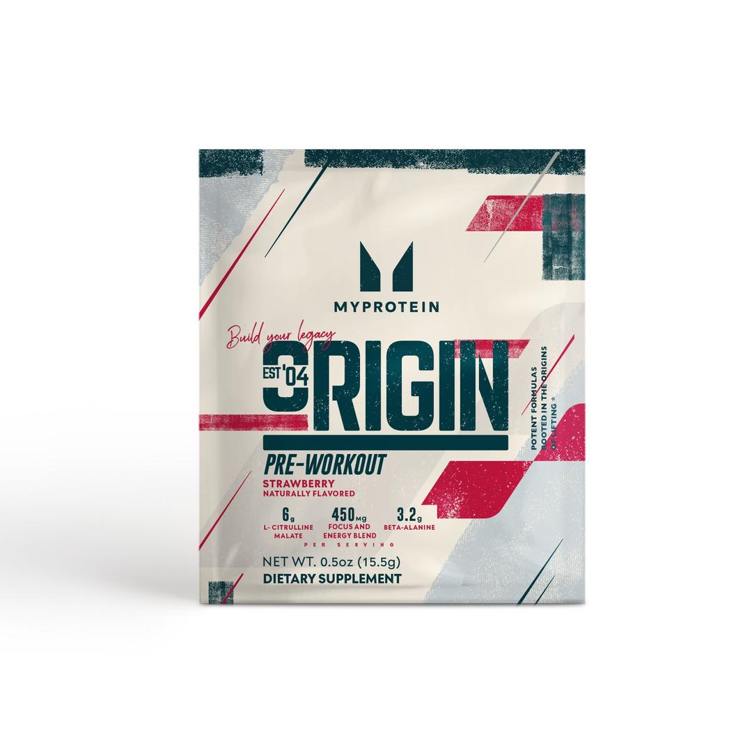Origin Pre-Workout Sample - 1servings - Strawberry - Myprotein (US) Health & Nutrition product