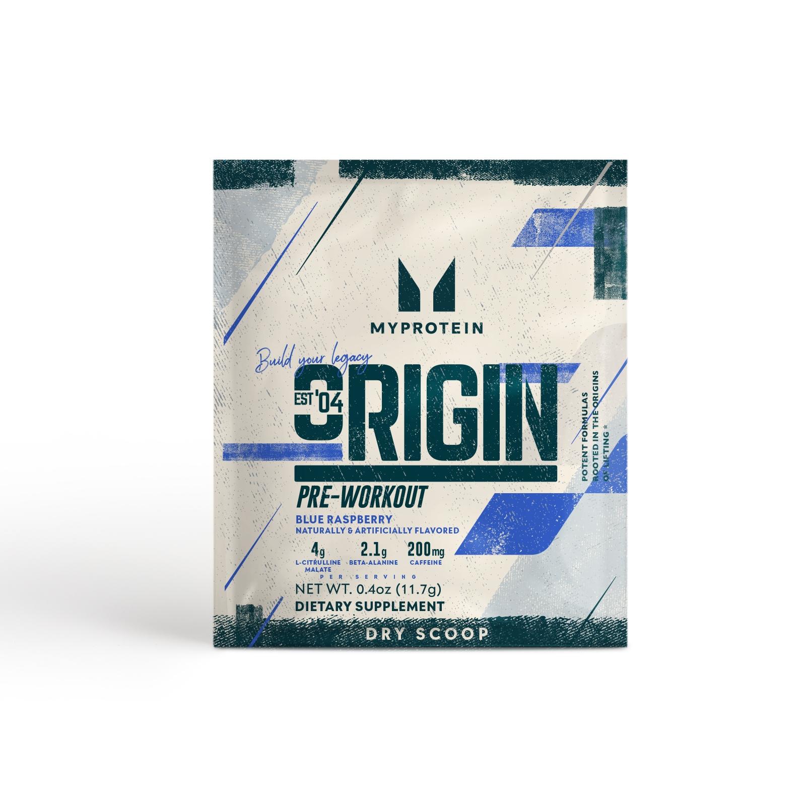 Origin Pre-Workout Dry Scoop Sample - 1servings - Blue Raspberry - High quality product image showing Origin Pre-Workout Dry Scoop Sample - 1servings - Blue Raspberry details and features