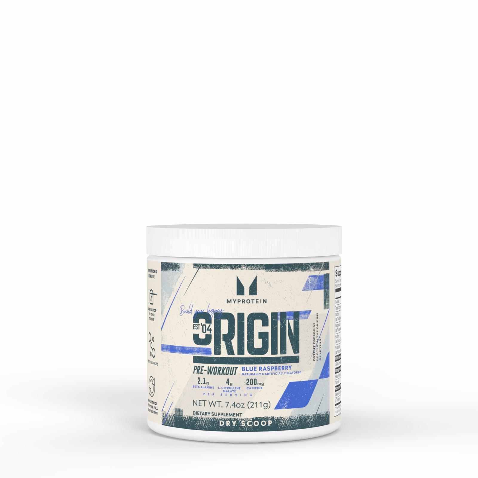 Origin Pre-Workout Dry Scoop - 18servings - Blue Raspberry - High quality product image showing Origin Pre-Workout Dry Scoop - 18servings - Blue Raspberry details and features
