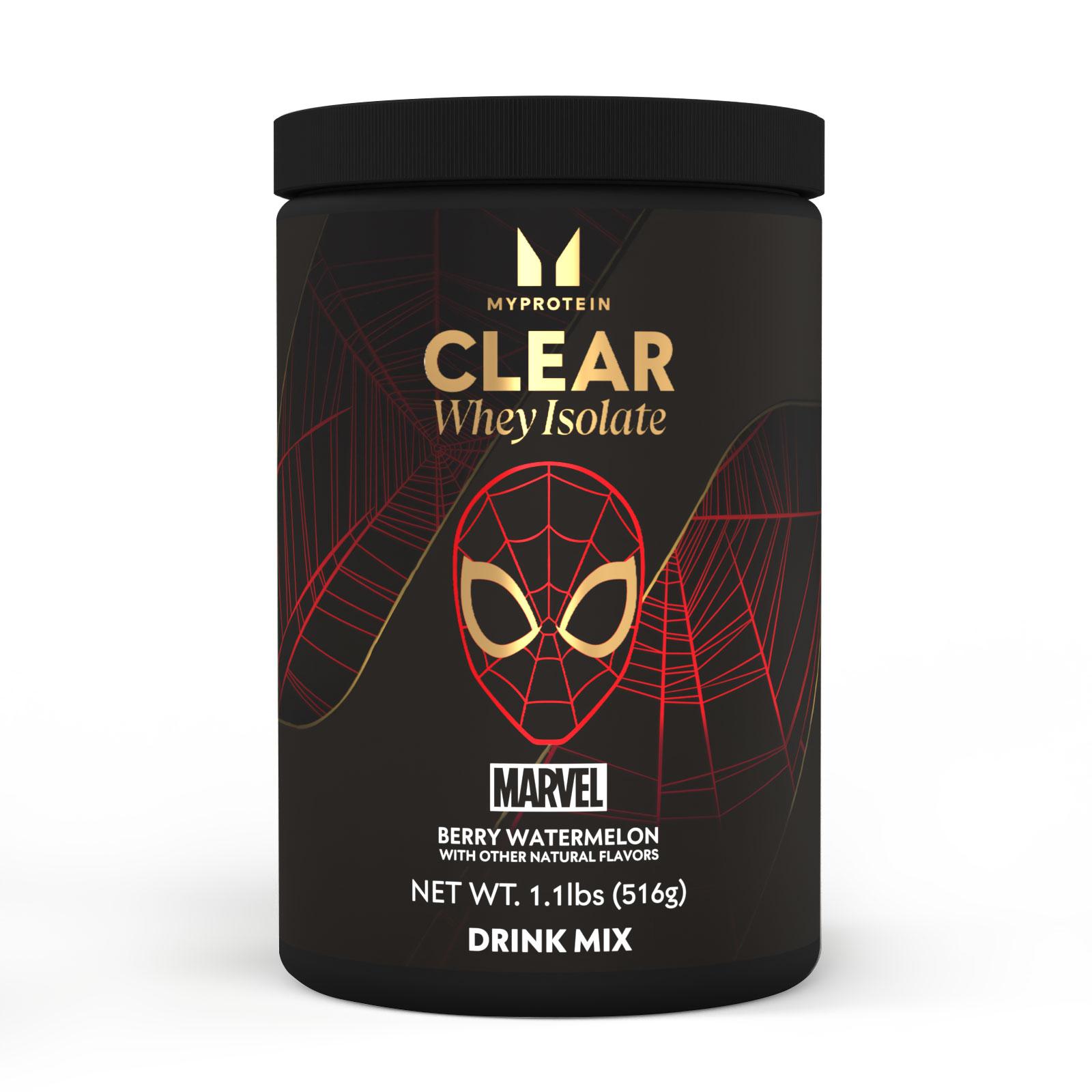 Myprotein Clear Whey Isolate - MARVEL - 40servings - Spider-Man - Berry Watermelon - High quality product image showing Myprotein Clear Whey Isolate - MARVEL - 40servings - Spider-Man - Berry Watermelon details and features