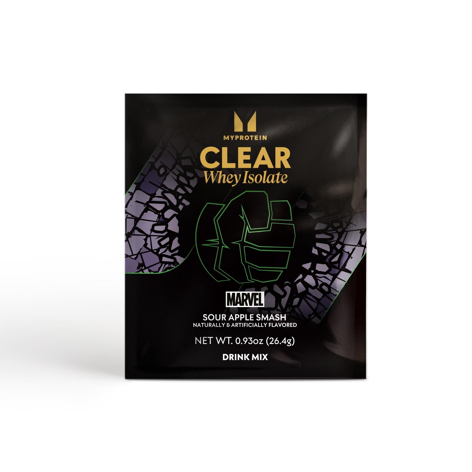 Myprotein Clear Whey Isolate - MARVEL (Sample) - 1servings - Hulk - Sour DragonApple - High quality product image showing Myprotein Clear Whey Isolate - MARVEL (Sample) - 1servings - Hulk - Sour DragonApple details and features
