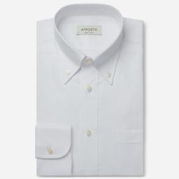 Shirt  solid  white cotton oxford supima cotton, collar style  button-down collar - Product thumbnail image 1 showing different views and angles