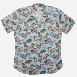 Shirt  patterned designs  multi cotton poplin, collar style  camp collar - Product thumbnail image 2 showing different views and angles