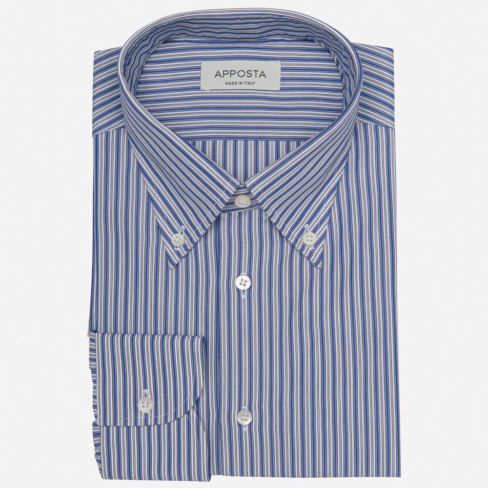 Shirt  striped  multi cotton textured, collar style  button-down collar - Apposta Clothing product