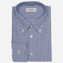 Shirt  striped  multi cotton textured, collar style  button-down collar - Product thumbnail image 1 showing different views and angles