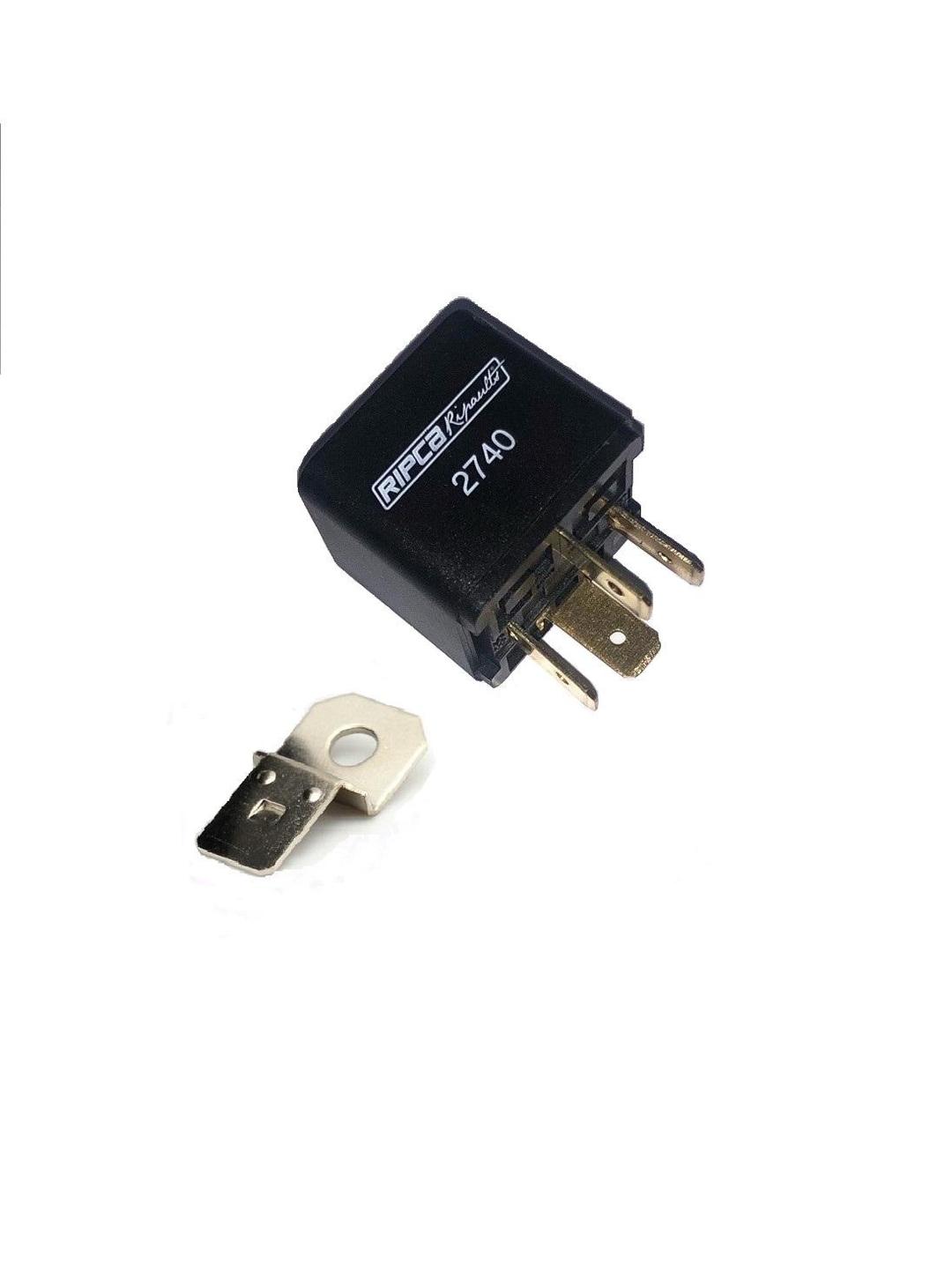 Ripca Ripaults 2740 Mini relay normally open 24V 22A 4-pins - The Green Spark Plug Automotive product