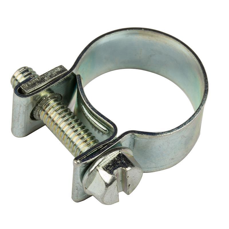 16-18mm Carbon Steel Zinc Plated Clip Fuel Air Water Line MINI HOSE CLAMP x 10 - The Green Spark Plug Automotive product