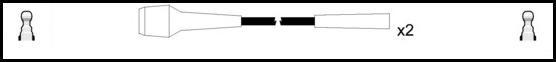 Remax HT Ignition Leads Cable Set Wire Wound Cable 2 Leads CITRO&#203;N 2 CV - High quality product image showing Remax HT Ignition Leads Cable Set Wire Wound Cable 2 Leads CITRO&#203;N 2 CV details and features