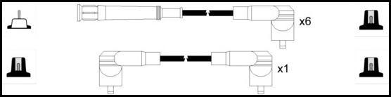 Remax HT Ignition Leads Cable Set Copper Core Cable 7 Leads BMW 3 - High quality product image showing Remax HT Ignition Leads Cable Set Copper Core Cable 7 Leads BMW 3 details and features