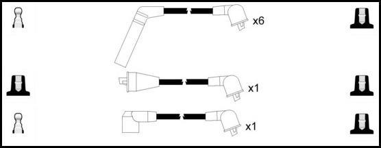Remax HT Ignition Leads Cable Set Resistive Cable 8 Leads AUSTIN PRINCESS - High quality product image showing Remax HT Ignition Leads Cable Set Resistive Cable 8 Leads AUSTIN PRINCESS details and features