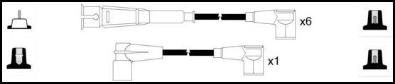 Remax HT Ignition Leads Cable Set Copper Core Cable 7 Leads MERCEDES-BENZ COUPE - High quality product image showing Remax HT Ignition Leads Cable Set Copper Core Cable 7 Leads MERCEDES-BENZ COUPE details and features