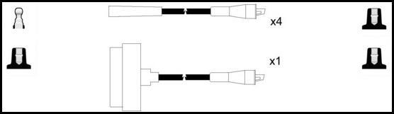 Remax HT Ignition Leads Cable Set Wire Wound Cable 5 Leads ALFA ROMEO ALFETTA - High quality product image showing Remax HT Ignition Leads Cable Set Wire Wound Cable 5 Leads ALFA ROMEO ALFETTA details and features